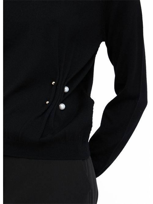 Maglia in lana con perle LIU JO | CF5041MA82O/22222